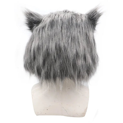 2026 Inosuke Hashibira Mask Helmet  Cosplay Hood Hair Pig Mask Headwear Halloween Carnival Costume Prop