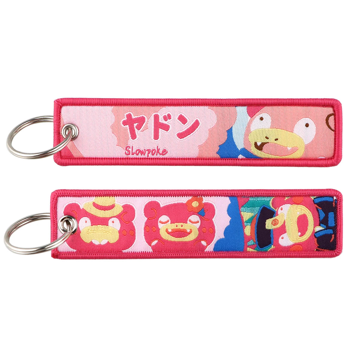 Anime Cute Animal Jet Tag Embroidery Keys Tag Women Keyring Cartoon Car Keys Fashion Jewelry Accessories Kids Gifts 1PCS