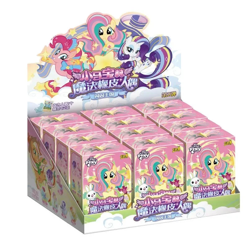 Kayou My Little Pony Magic Rubber Puppet V1 V2 V3 Trendy Blind Box Genuine Eraser Holiday Gift Ornaments