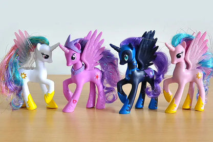 My Little Pony Toy Set Fluttershy Rainbow Dash Twilight Sparkle Princess Cadence Luna Hand Gift