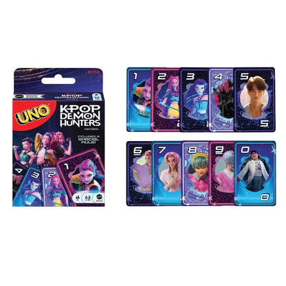 UNO JRV01 K-POP Demon Hunters Card Game with Wild Golden Honmoon
