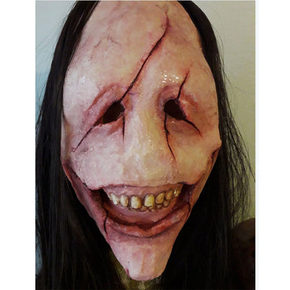 Halloween Scared Mask Scary Demon New Terror Curse Scaring Prop Haired Ghost Cosplay Creepy Masks Themed Parties Wear
