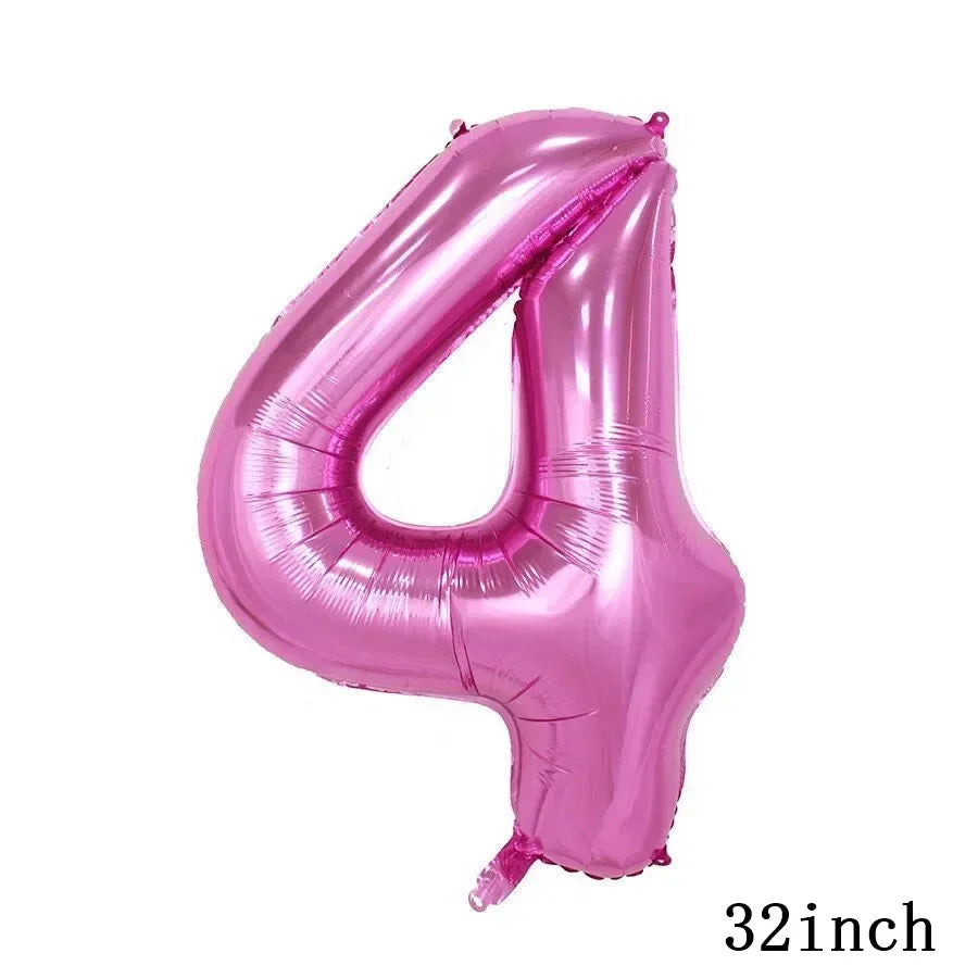 My Little Ponyed Foil Balloon Happy Birthday Latex Ballon Banner Party Decoration Cake Topper Supplies Backdrop Disposable Toy