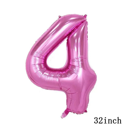 My Little Ponyed Foil Balloon Happy Birthday Latex Ballon Banner Party Decoration Cake Topper Supplies Backdrop Disposable Toy
