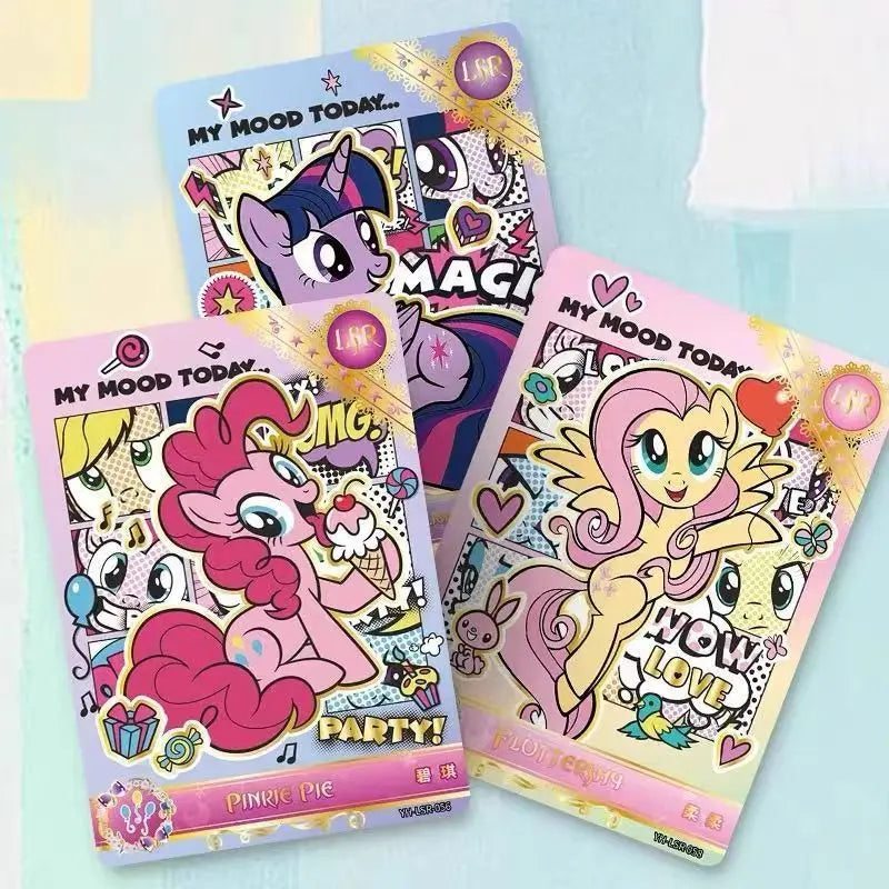 KAYOU Authentic My Little Pony Shining Moon Pack 11th Edition Hidden SC Trading Collectible Cards Toy Gift for Kids Birthday