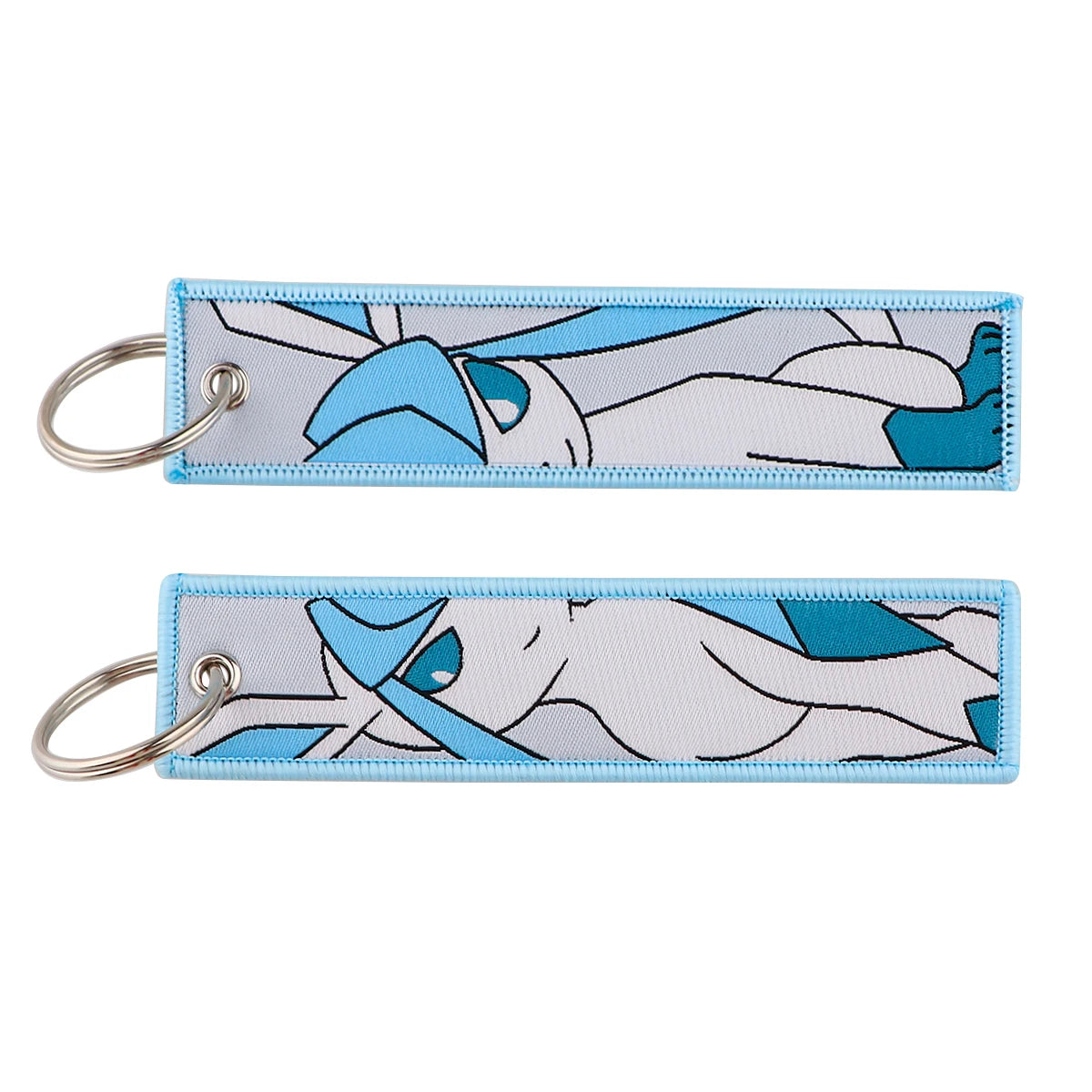 Anime Cute Animal Jet Tag Embroidery Keys Tag Women Keyring Cartoon Car Keys Fashion Jewelry Accessories Kids Gifts 1PCS