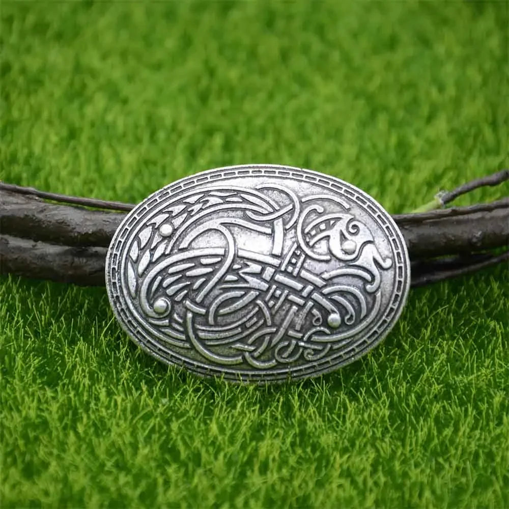 Nostalgia 1Pcs Retro Sweden Norse Viking Brooches Badge Suit Shirt Clothing Jewelry Brosch Talisman