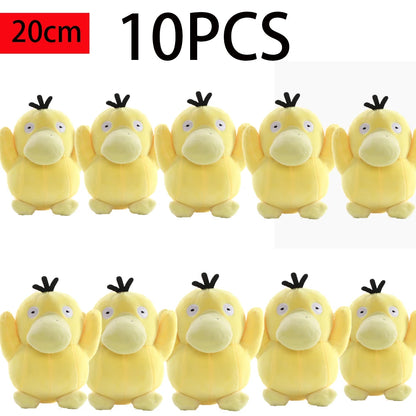 Hot Sale Pokemon Plush Dolls Set - Pikachu Charmander Bulbasaur Squirtle Psyduck Eevee Soft Stuffed Animals Peluche Toy Gifts