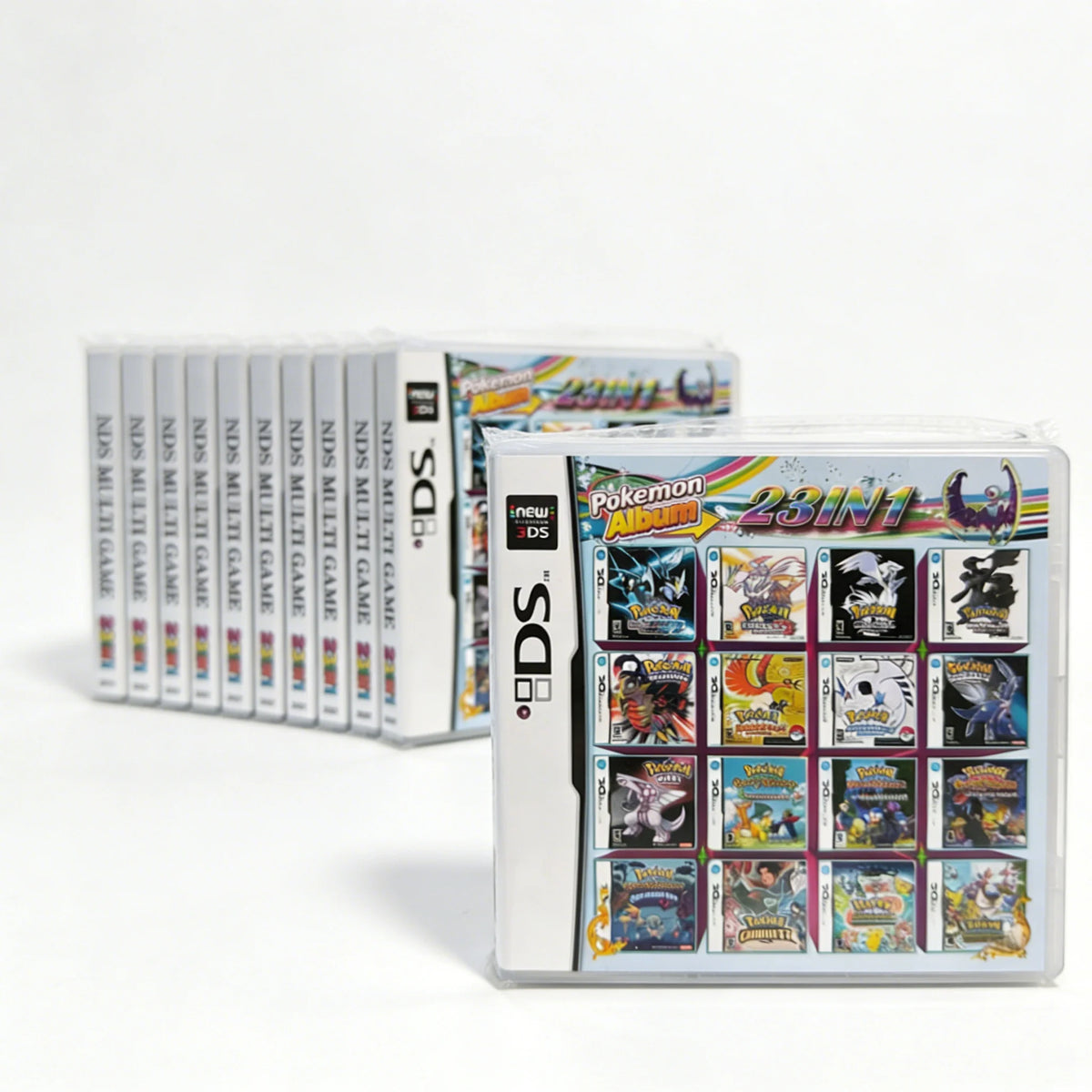 USA English Peripheral Pokemon Console Cartridge NDS Game Card 23 in 1 4300 in 1  White Box R4 Game Cards Collection Boy Gift