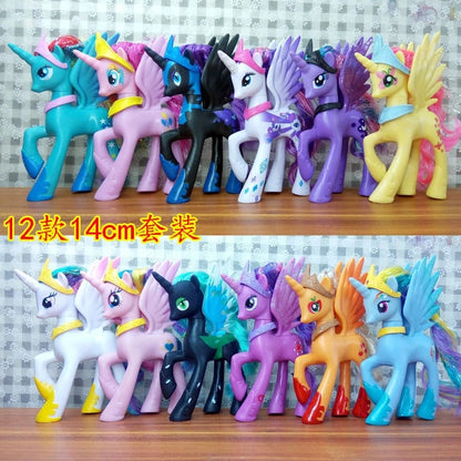 My Little Pony Toy Set Fluttershy Rainbow Dash Twilight Sparkle Princess Cadence Luna Hand Gift