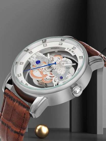 TOMI New Popular Watch Luxury Casual Men's and Women's Watch Hollow Diamond Quartz Watch