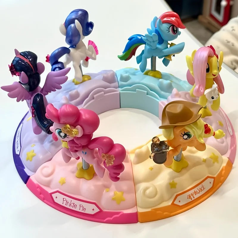 Genuine Blind Box My Little Pony Joyful Party Shaking Joy Series Cute Figurine Desk Decor Gift For And Anime Lover Toys