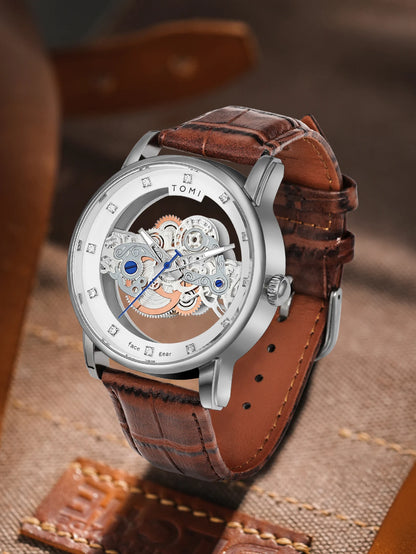 TOMI New Popular Watch Luxury Casual Men's and Women's Watch Hollow Diamond Quartz Watch
