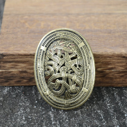 Nostalgia 1Pcs Retro Sweden Norse Viking Brooches Badge Suit Shirt Clothing Jewelry Brosch Talisman