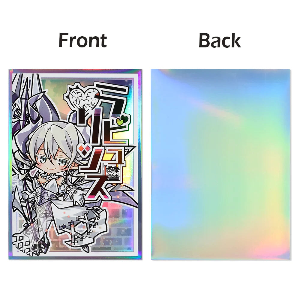 62x89mm 50PCS Anime Holographic Trading Card Sleeves Cartoon Card Sleeves Japanese Card Protector for YGO Game Cards