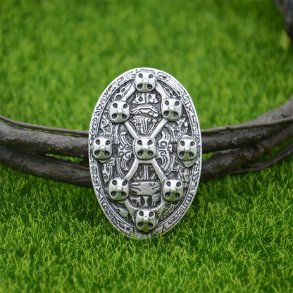 Nostalgia 1Pcs Retro Sweden Norse Viking Brooches Badge Suit Shirt Clothing Jewelry Brosch Talisman