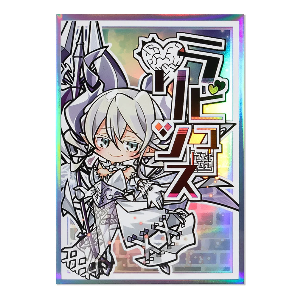 62x89mm 50PCS Anime Holographic Trading Card Sleeves Cartoon Card Sleeves Japanese Card Protector for YGO Game Cards