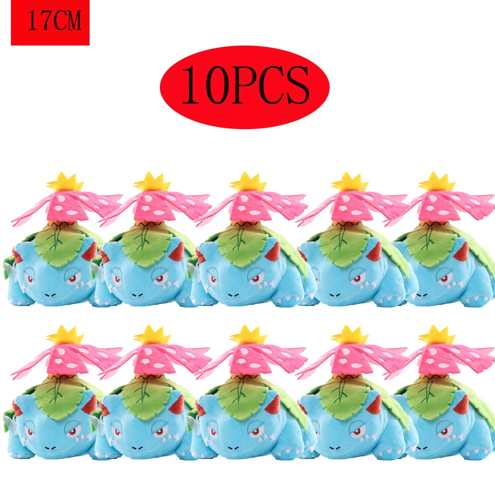 Hot Sale Pokemon Plush Dolls Set - Pikachu Charmander Bulbasaur Squirtle Psyduck Eevee Soft Stuffed Animals Peluche Toy Gifts