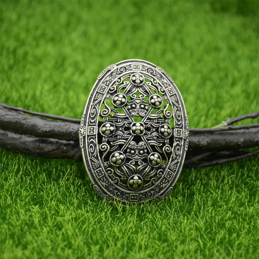 Nostalgia 1Pcs Retro Sweden Norse Viking Brooches Badge Suit Shirt Clothing Jewelry Brosch Talisman