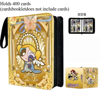 Powerpuff Girls Trading Card Binder Album High Capacity PU Leather Holder