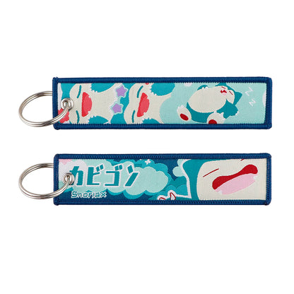 Anime Cute Animal Jet Tag Embroidery Keys Tag Women Keyring Cartoon Car Keys Fashion Jewelry Accessories Kids Gifts 1PCS