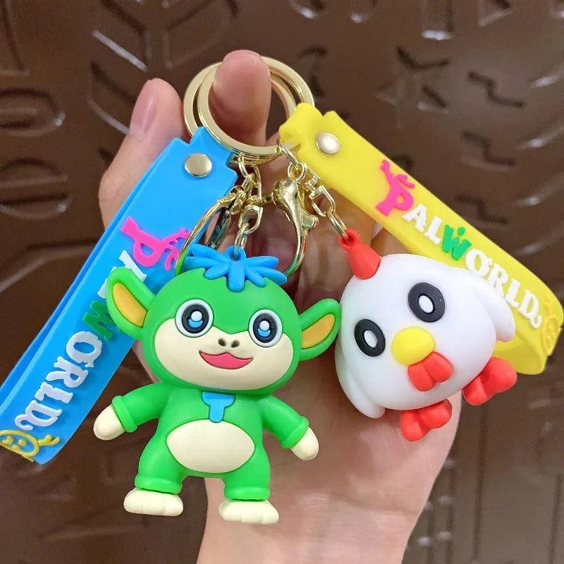 New Palworld Chillet Cryolinx Chikipi Plush Keychain Cute Doll Design for Bags or Car
