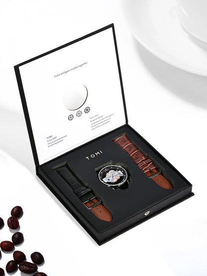 TOMI New Popular Watch Luxury Casual Men's and Women's Watch Hollow Diamond Quartz Watch