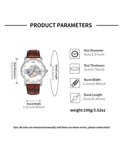 TOMI New Popular Watch Luxury Casual Men's and Women's Watch Hollow Diamond Quartz Watch