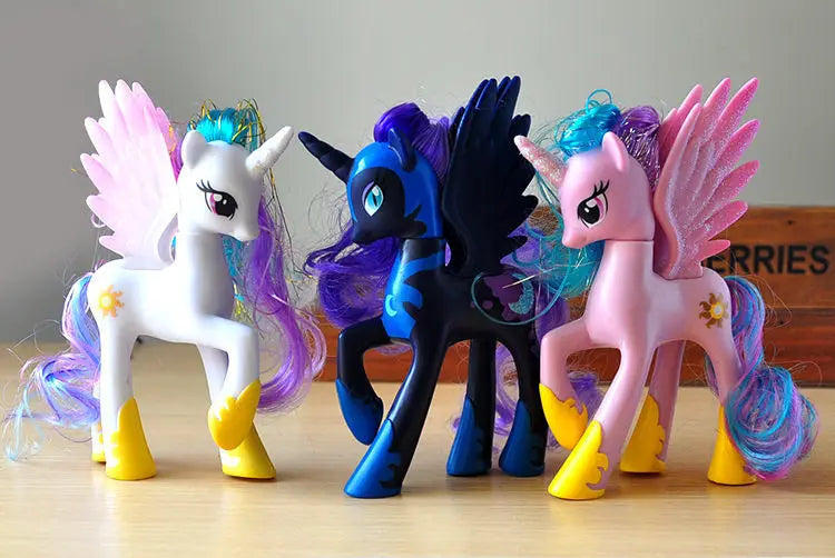 My Little Pony Toy Set Fluttershy Rainbow Dash Twilight Sparkle Princess Cadence Luna Hand Gift