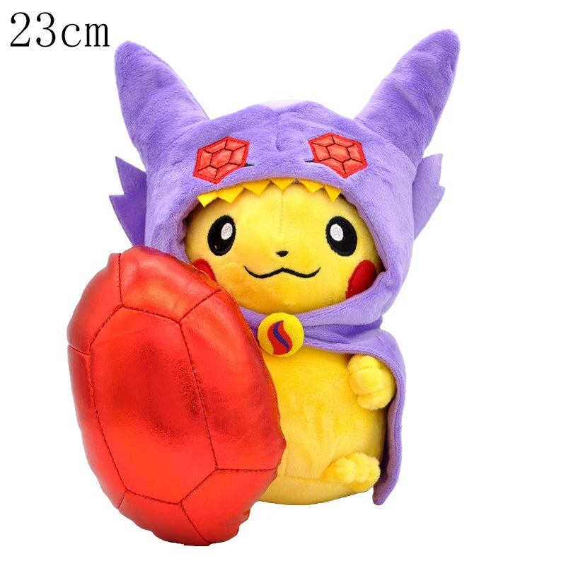 Pokemon Pikachu Morpeko Gengar Cosplay Toy Snorlax Garchomp Tyranitar Hydreigon Anime Eevee Lapras Stuffed Plush Charizard doll