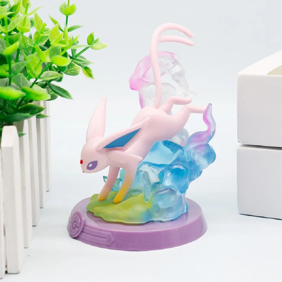 8 style Pok é mon Action Doll Pikachu Adventure Eevee Blind Box Anime Model Desktop Decorations Pok é mon Toys Boy Birthday Gift