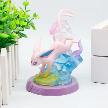8 style Pok é mon Action Doll Pikachu Adventure Eevee Blind Box Anime Model Desktop Decorations Pok é mon Toys Boy Birthday Gift