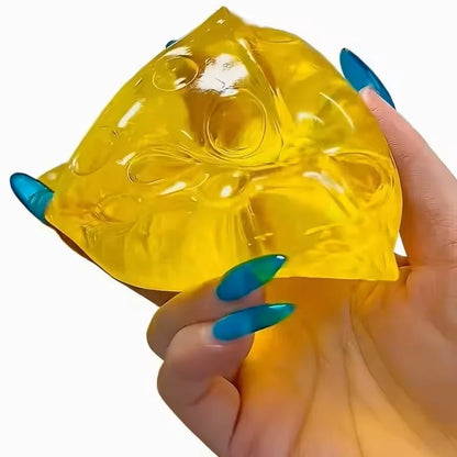 3A.Relieve Stress Squishy Honey Cheese Square Fidgets Toys Super Soft Mochi Cheese Squeeze Toy Funny Anti.stress Sensory Toy