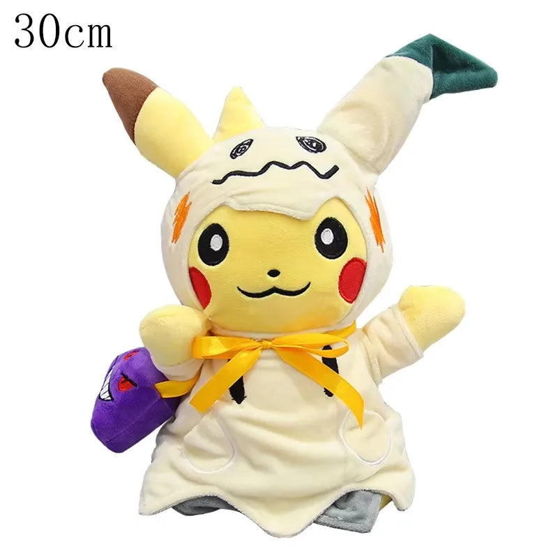 Pokemon Pikachu Morpeko Gengar Cosplay Toy Snorlax Garchomp Tyranitar Hydreigon Anime Eevee Lapras Stuffed Plush Charizard doll