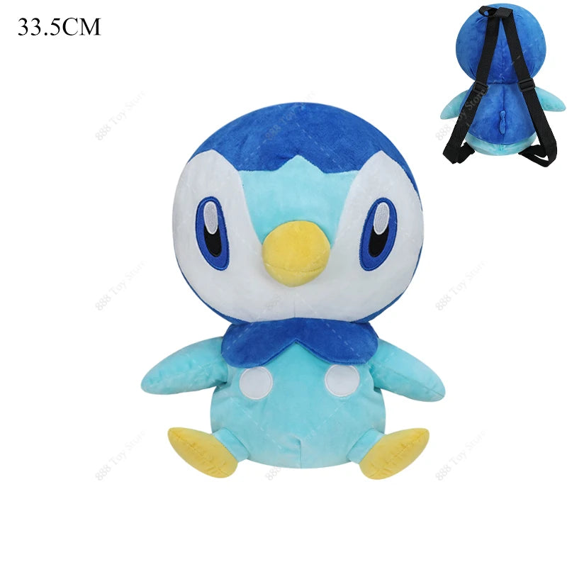 Pokemon Plush Backpack Anime Gengar Charizard Piplup Eevee Mimikyu Soft Stuffed Schoolbag Shoulder Bag Toy for Kids