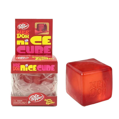 Schylling Needoh Nice Ice Baby 4 Pack Teenie Cube Fidget Relief Sensory Toy Cola Sprite Cube Squish Toy Maltose Non-toxic Gift