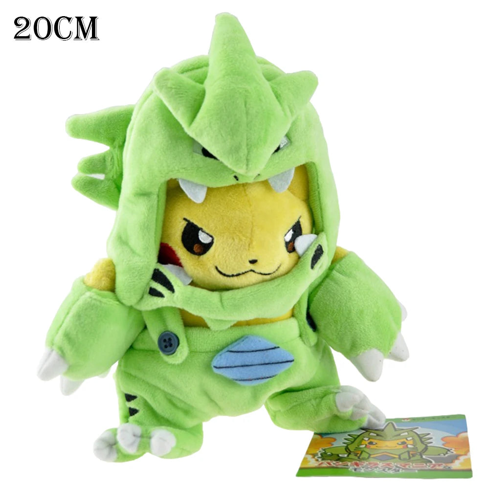 Pokemon Pikachu Morpeko Gengar Cosplay Toy Snorlax Garchomp Tyranitar Hydreigon Anime Eevee Lapras Stuffed Plush Charizard doll