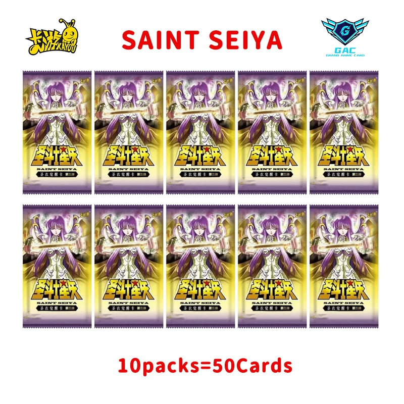 New Kayou Saint Seiya Cloth Awakening Card Box Manga Edition Collectible Card Star Pack Japanese Anime Rare Collection Cards