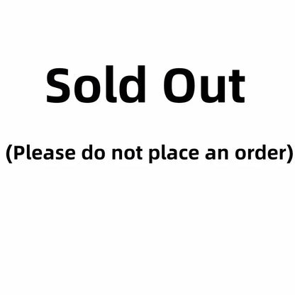 Black text reading "Sold Out" and "(Please do not place an order)" against a white background.