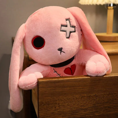 Spooky Gothic Bunny Stuffed Crazy Rabbit Plush Toy
