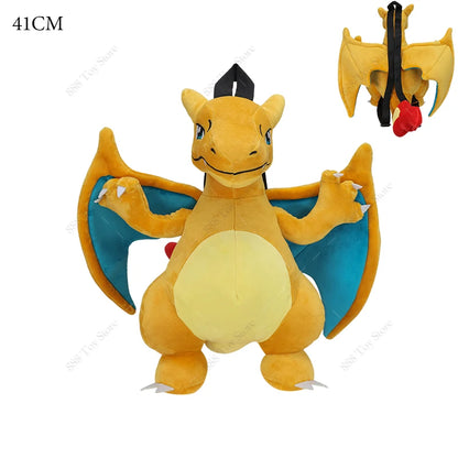 Pokemon Plush Backpack Anime Gengar Charizard Piplup Eevee Mimikyu Soft Stuffed Schoolbag Shoulder Bag Toy for Kids