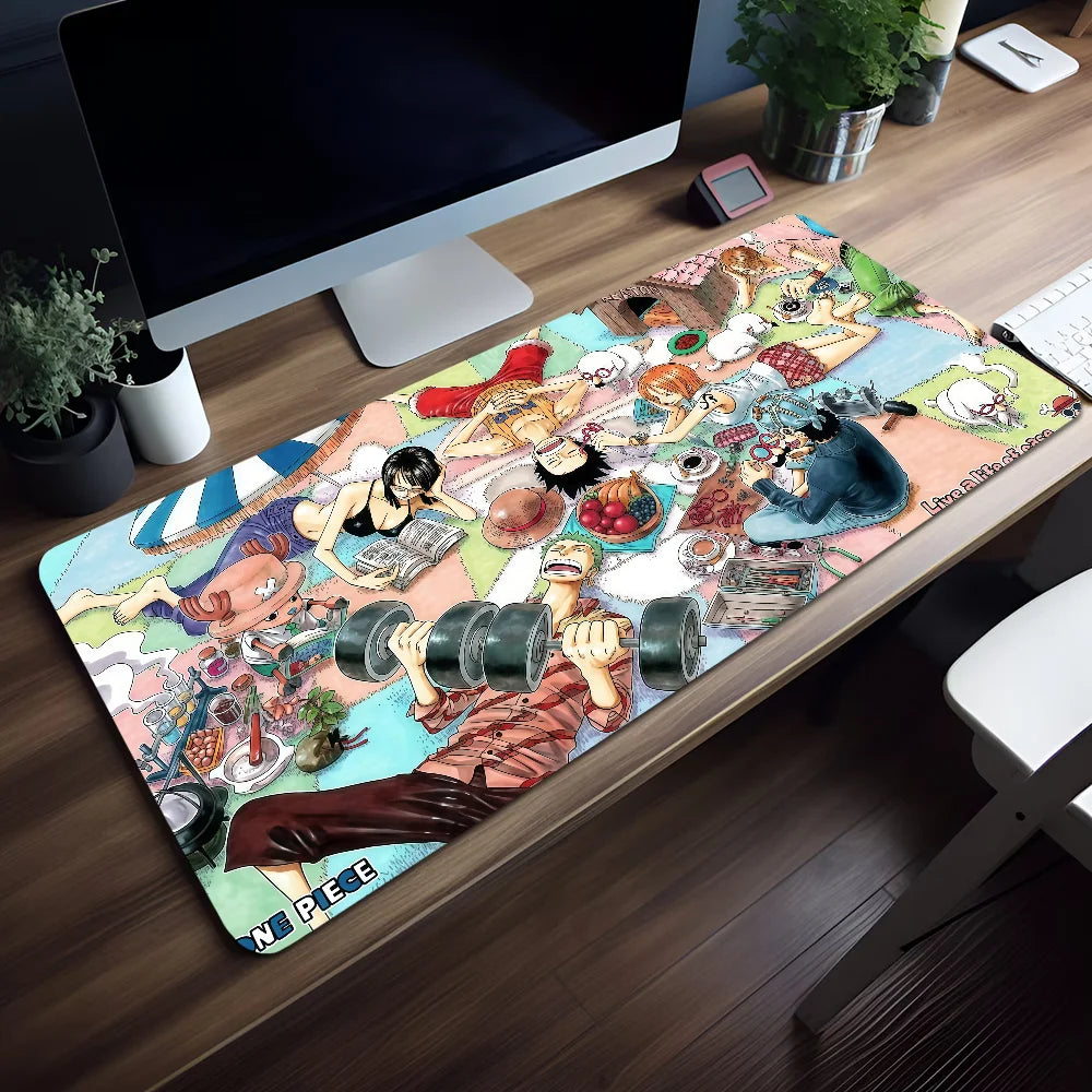 Mouse Pad Pirates Non-slip P-PIECE Lockedge ONE Office Student Gaming Battle Thickened Anime Large Writing Cushion MousePad