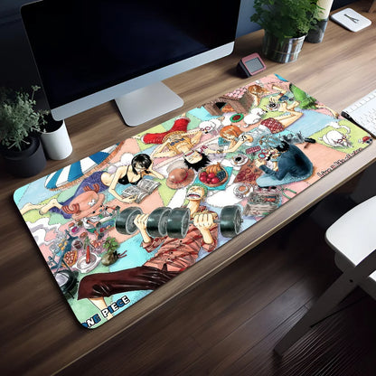 Mouse Pad Pirates Non-slip P-PIECE Lockedge ONE Office Student Gaming Battle Thickened Anime Large Writing Cushion MousePad