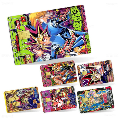 Amine Yu Gi Oh Classic Diy Credit Debit Card Sticker Party Sticker Decoration Waterproof Small Chip Card Skin Sticker