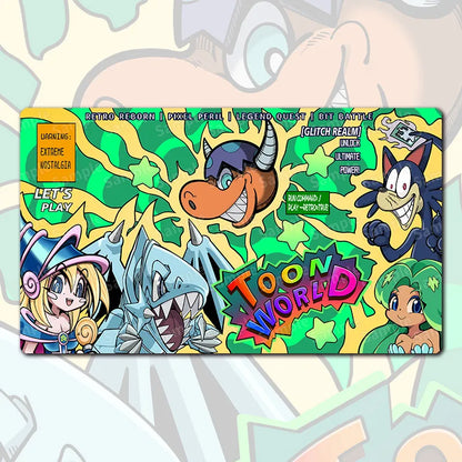Yu-Gi-Oh! 600x350mm Toon Dark Magician Girl Manga Ryu-Ran Trading Card Playmat Toon Mermaid Player Rubber Board Game Card Mat