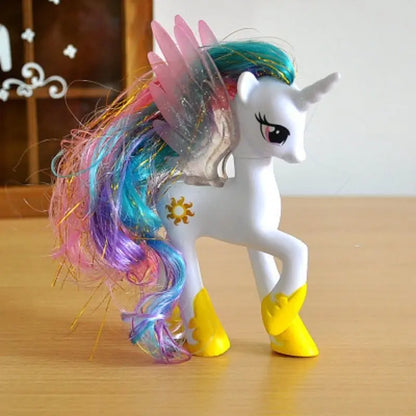 My Little Pony Toy Set Fluttershy Rainbow Dash Twilight Sparkle Princess Cadence Luna Hand Gift