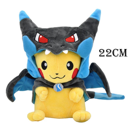 Pokemon Pikachu Morpeko Gengar Cosplay Toy Snorlax Garchomp Tyranitar Hydreigon Anime Eevee Lapras Stuffed Plush Charizard doll