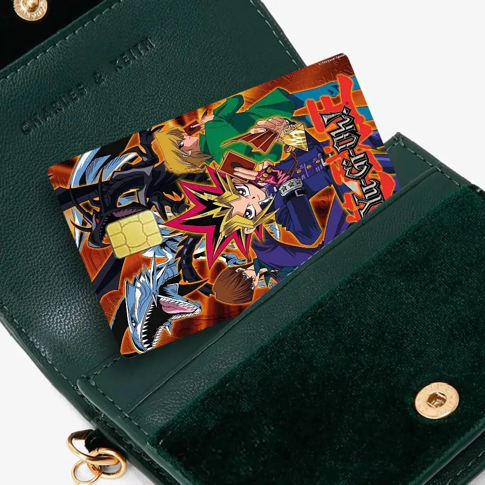 Amine Yu Gi Oh Classic Diy Credit Debit Card Sticker Party Sticker Decoration Waterproof Small Chip Card Skin Sticker