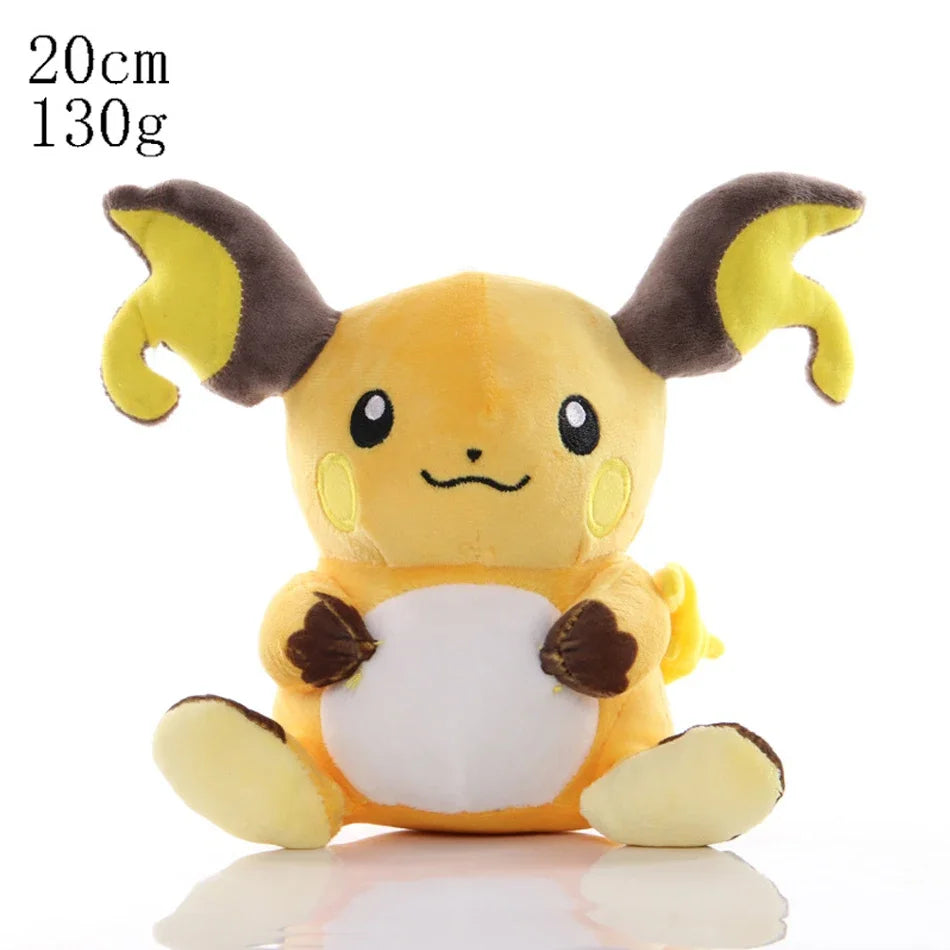 Hot Sale Pokemon Plush Dolls Set - Pikachu Charmander Bulbasaur Squirtle Psyduck Eevee Soft Stuffed Animals Peluche Toy Gifts