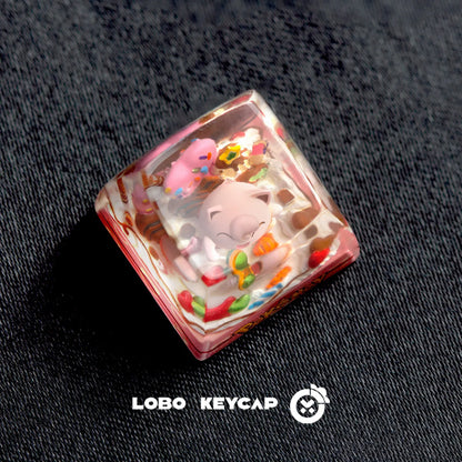 Anime Keycap Pokemon Snorlax Pikachu Gengar Single Handmade Cute Resin Custom Esc For Mechanical Keyboard Enthusiasts Keycaps